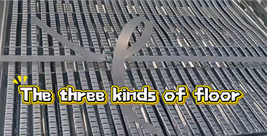 Galvanized steel floor display